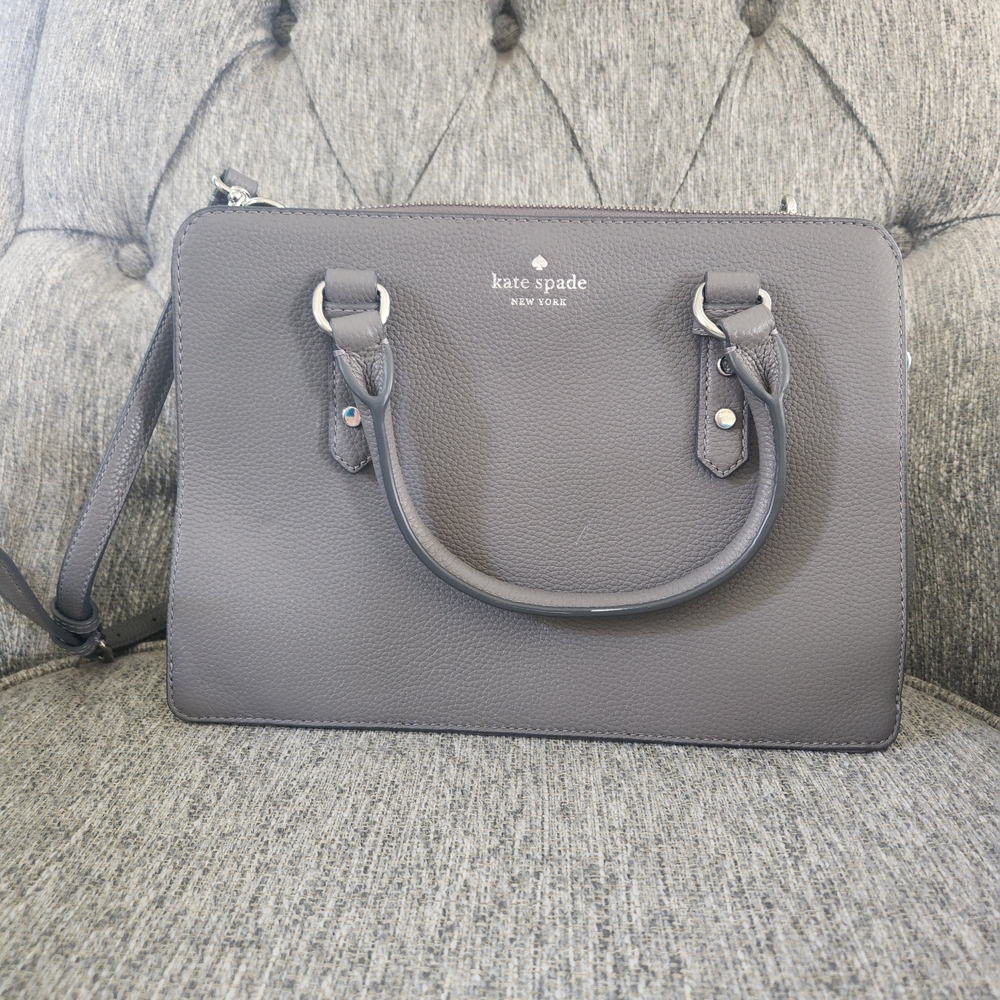 Kate Spade Gray Mulberry Street Lise Satchel